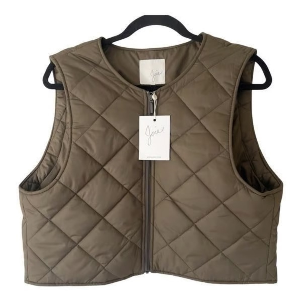 Joie Women's Quilted Brown Vest